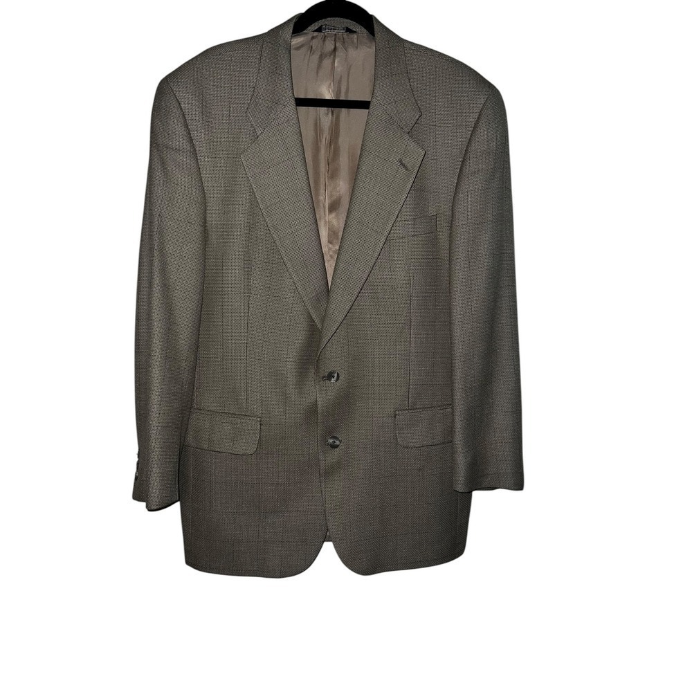 Vintage Burberry Brown Suit Sz 44 | Classic Designer Luxury Wool